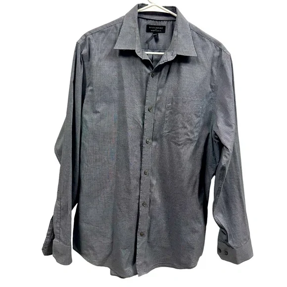 Banana Republic Classic Fit Long Sleeve Button Up Non Iron Shirt Mens Medium - Picture 1 of 7
